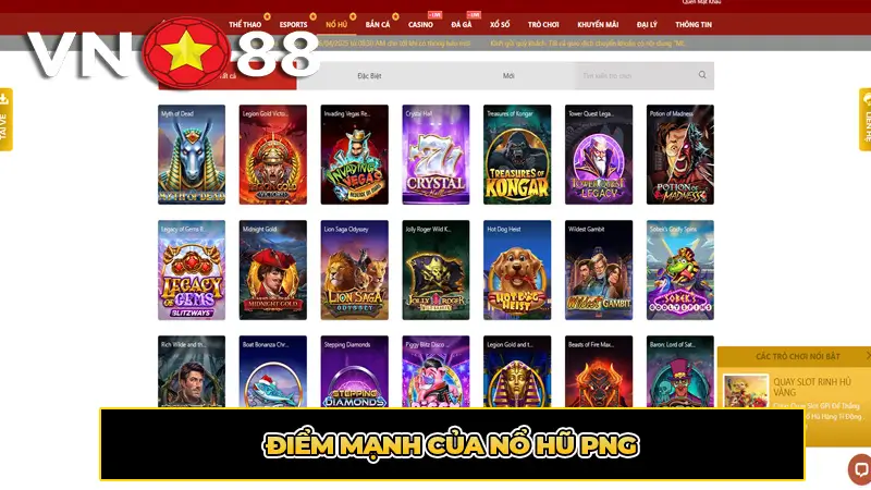 Điểm Mạnh Của Nổ Hũ PNG