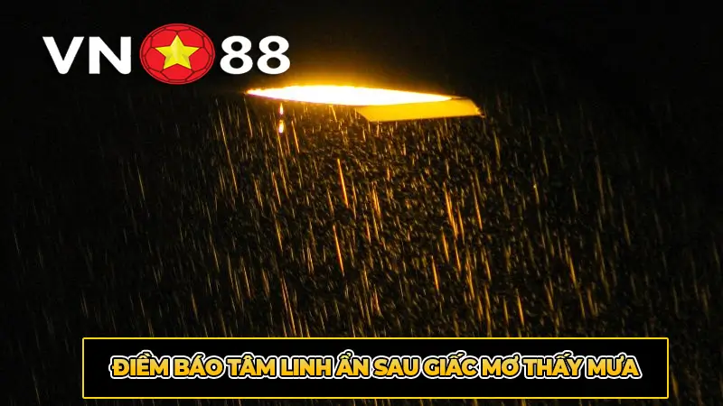 Điềm báo tâm linh ẩn sau giấc mơ thấy mưa