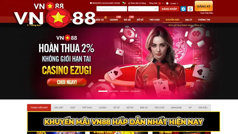 Khuyến mãi VN88 hấp dẫn nhất hiện nay